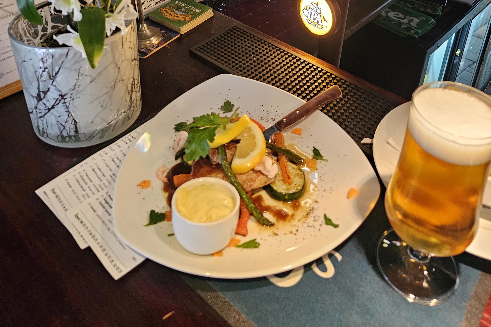 Maträtt som serverats