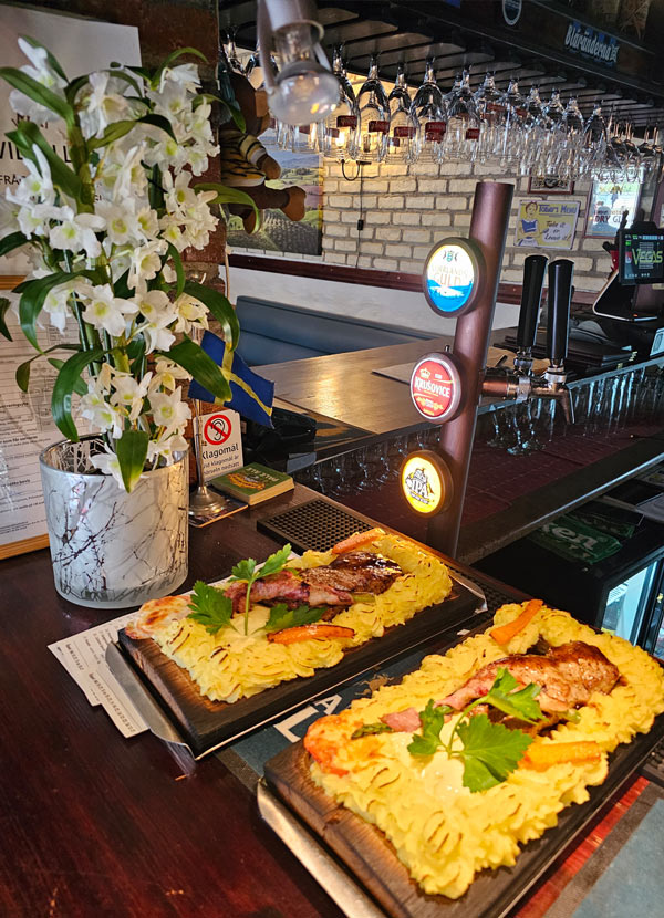 Rätter på restaurangen